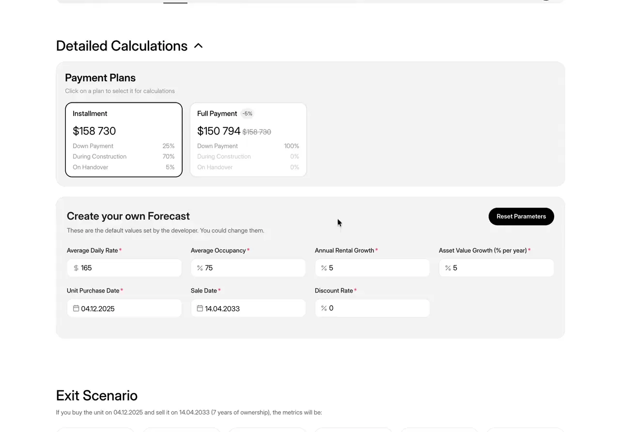 Financial Models in Unitbox